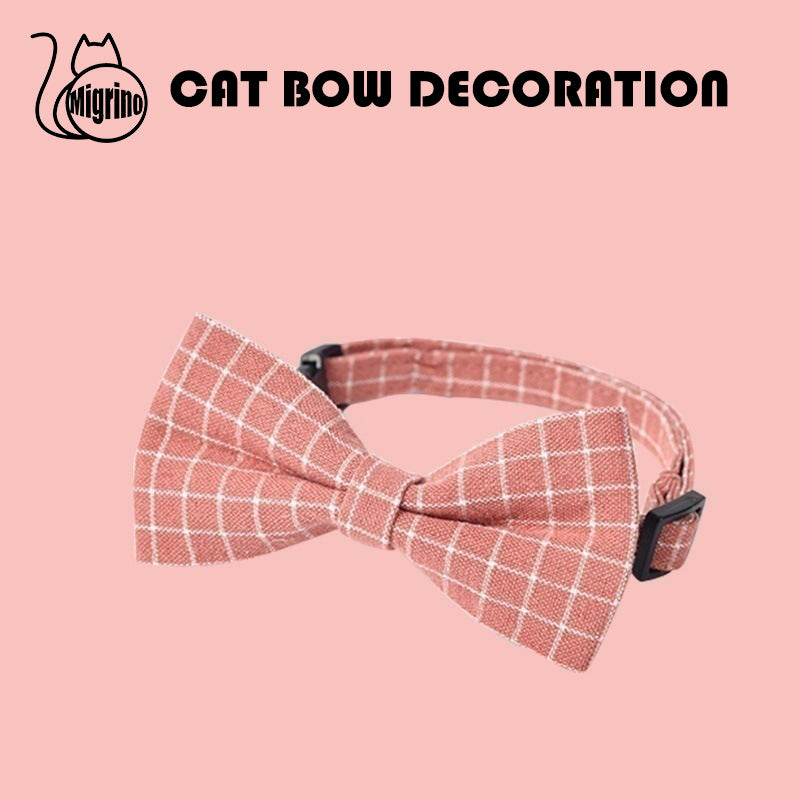 Migrino 2 pcs British Style Pet Dog Bow Tie Teddy Puppy Cat Small Dog Pet Accessories