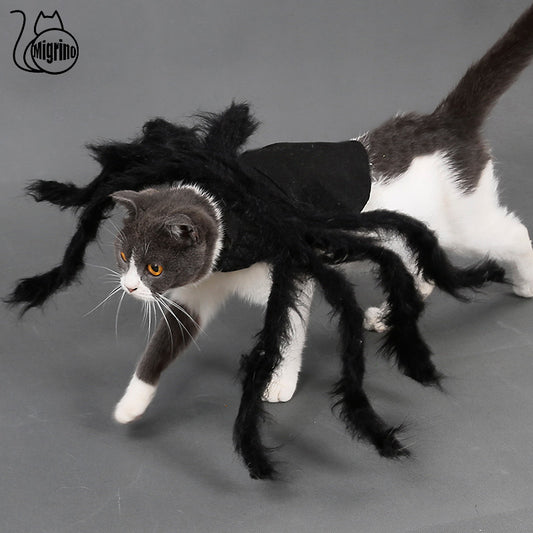 Migrino Halloween Spider Pet Transformation Party Funny Cat Dog Costumes