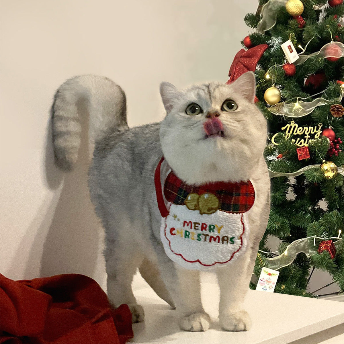 Cat 2-Pack Christmas Bibs Pet Accessories