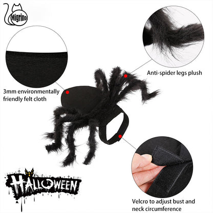 Migrino Halloween Spider Pet Transformation Party Funny Cat Dog Costumes