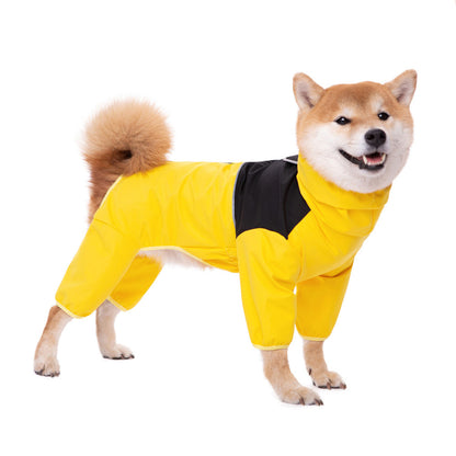 Migrino Medium Large Dogs Waterproof Clothes Pet Dog Raincoat Jacket Suitable Labrador Golden Retriever Shiba Inu