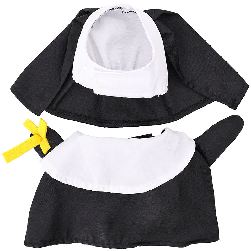 Migrino Halloween Cat and Dog Costumes Funny Nun Dress Up Clothes Transformation Pet Supplies