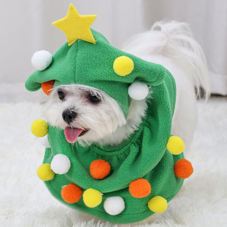 Migrino Halloween Transformation Costumes Funny Christmas Tree Clothes Cat and Dog Pet Costumes Christmas