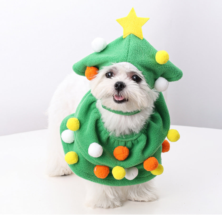 Migrino Halloween Transformation Costumes Funny Christmas Tree Clothes Cat and Dog Pet Costumes Christmas