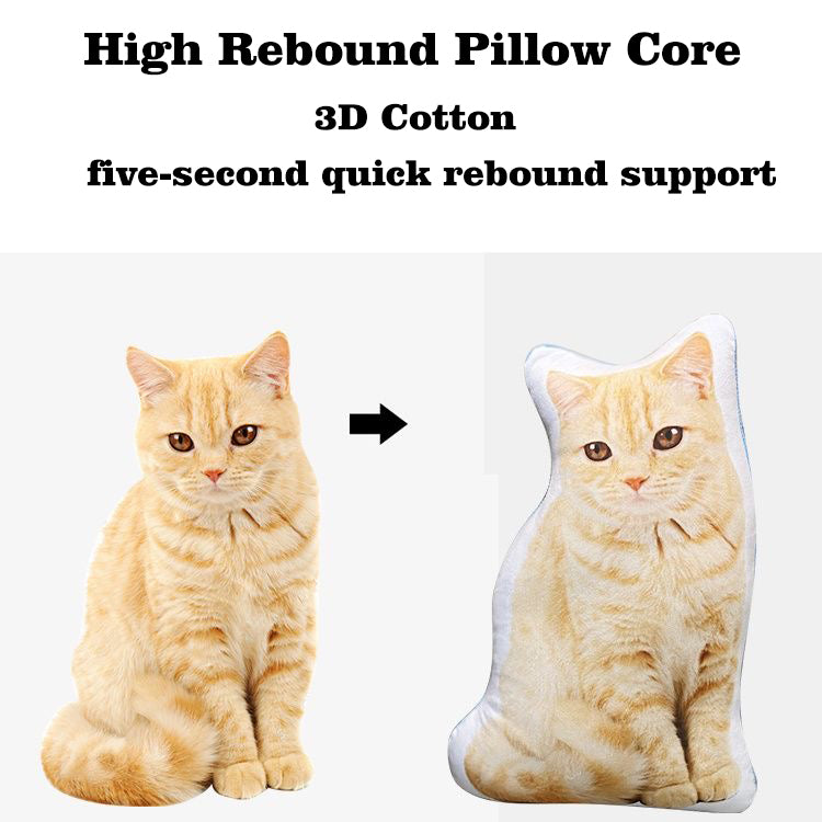 Migrino Cute Cat Dog Pillow Picture Customized Double-side Pattern Gift DIY