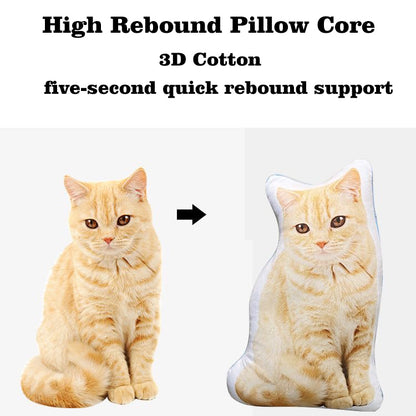 Migrino Cute Cat Dog Pillow Picture Customized Double-side Pattern Gift DIY