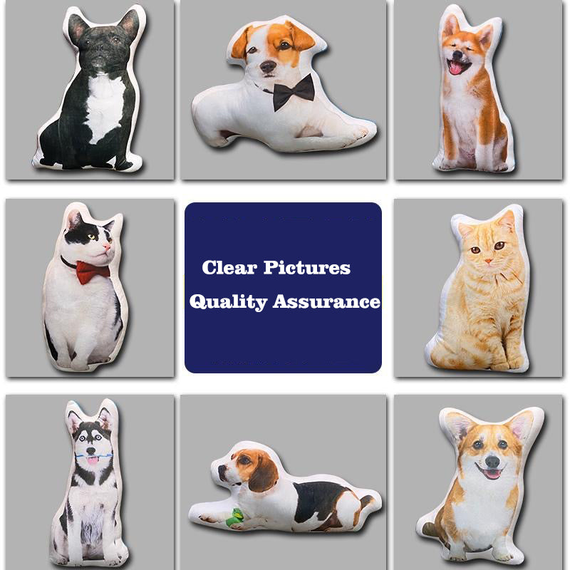 Migrino Cute Cat Dog Pillow Picture Customized Double-side Pattern Gift DIY